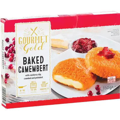 Gourmez gold pamírozott camembert, 350g