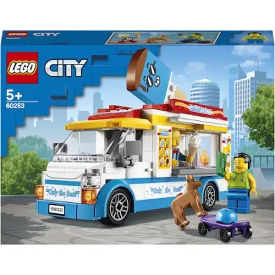 LEGO® City 60253 Fagylaltos kocsi + Lego City játéktároló zsák