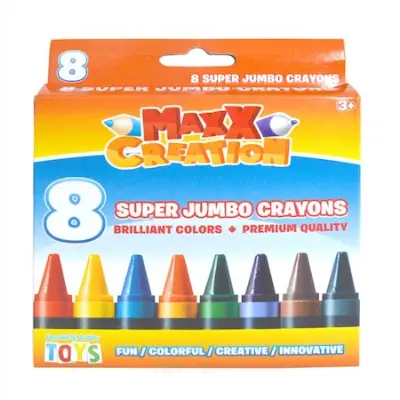 Maxxcreation Szuper Tömzsi zsírkréta, 8 Darabos
