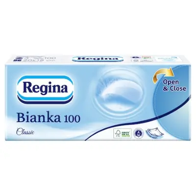 Regina Bianka 2x100 papírzsebkendő, 3 rétegű, többféle