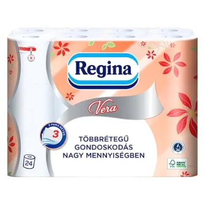 Regina Vera 3 rétegű toalettpapír, 2x24 tekercs