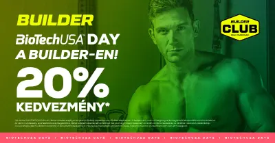 BioTechUSA Day a Builder-en (20% kedvezmény)