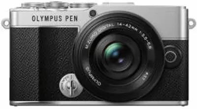 Olympus E-P7 Pancake Zoom kit (14-42mm f/3.5-5.6 EZ (ezüst/fekete) (V205111SE000))