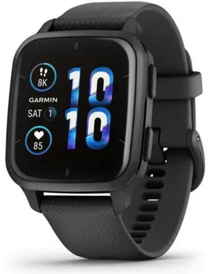 Garmin Venu Sq 2 Music Edition okosóra, Fekete, Szürke kerettel (010-02700-10)