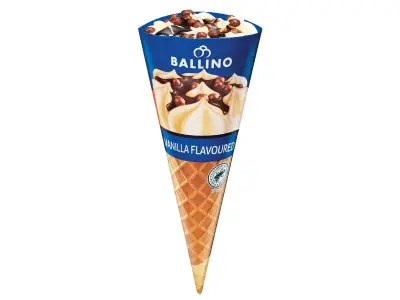 Ballino Tölcséres vaníliás jégkrém, 120 ml