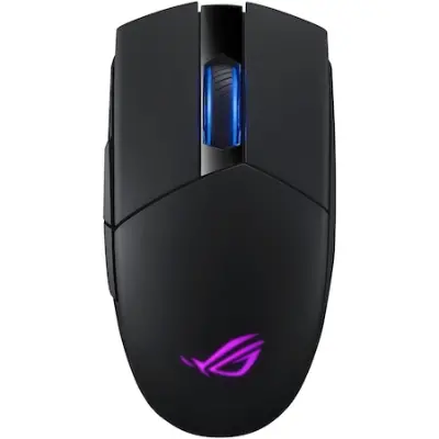 ASUS ROG Strix Impact II Wireless gaming egér, Kétkezes használat, Aura Sync világítás, Fekete