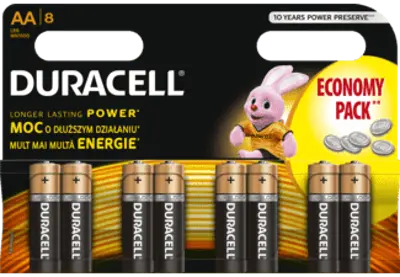 DURACELL BSC 8 db AA elem