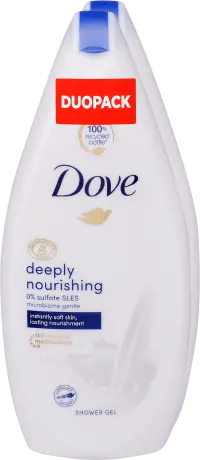 Dove Tusfürdő deeply nourishing 2x500ml (1 000 ml)