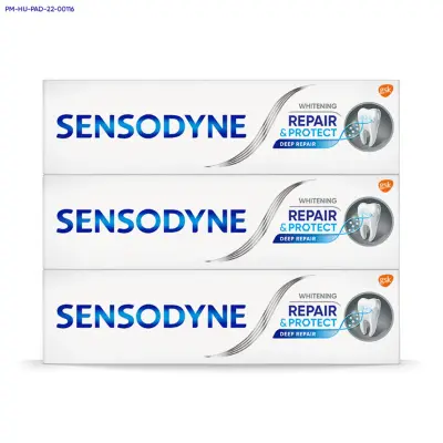 3 x Sensodyne Repair & Protect Whitening fogkrém - 75 ml