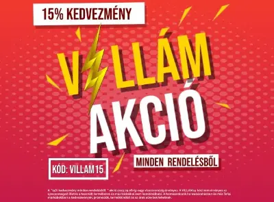 15% kedvezmény