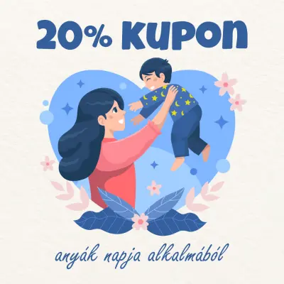 20% kedvezmény saját márkás, teljes árúakra