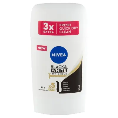 NIVEA Deo stift Black & White Invisible Silky Smooth 50 ml