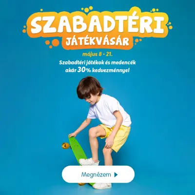 30% kedvezmény szabadtéri játékokra