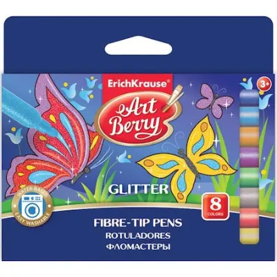 ErichKrause Artberry Glitter Filctoll, 8 szín