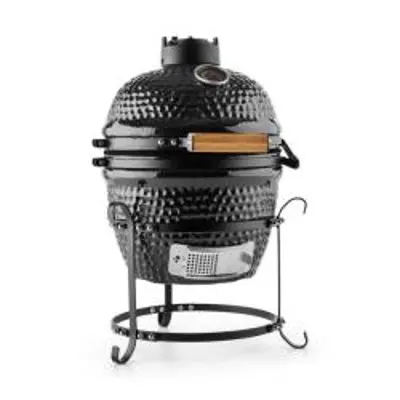 Klarstein Princesize Kamado kerámia grillező 11", füstölés, BBQ, fekete (GQ13-Princesize-B)