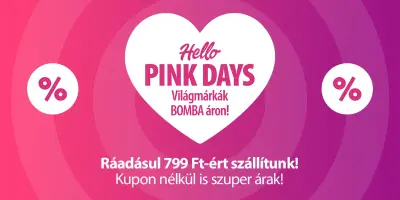 Pink Days (kedvezmények + 799 Ft szállítás)