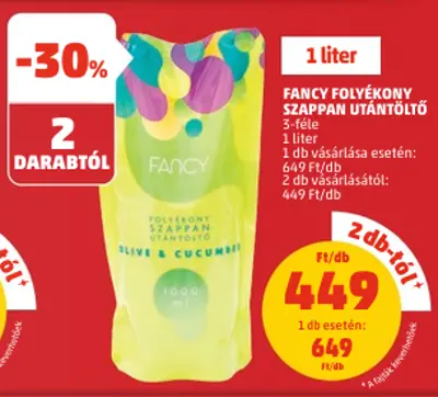 Fancy folyékony szappan utántöltő (1 liter) - min. 2 vásárlása esetén