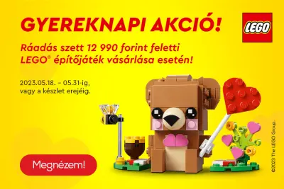 Bizonyos LEGO termékekhez ajándék Valentin napi maci