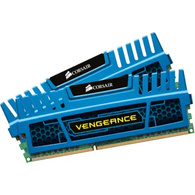 Corsair 8GB Dual Channel készlet (2 x 4GB), DDR3, 1600MHz, Kék Radiátor