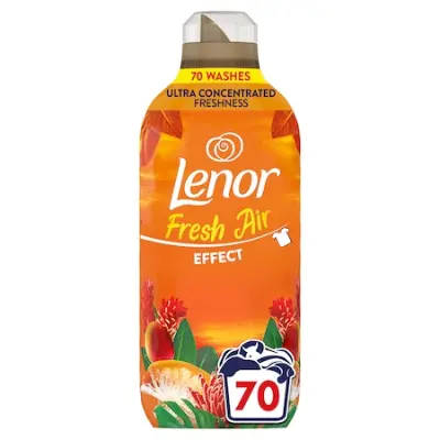 3x Lenor Fresh Air Effect Textilöblítő 70 Mosáshoz, Tropical Sunset