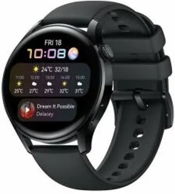 Huawei Watch 3 okosóra, fekete (55026820)