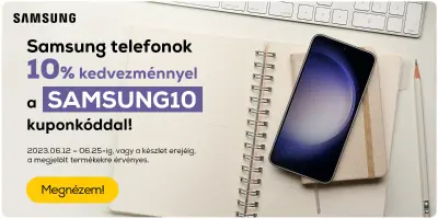 10% kedvezmény Samsung telefonokra