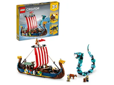 LEGO® Creator Viking hajó és a Midgard kígyó (31132)