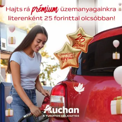 25 Ft-tal olcsóbb a prémium üzemanyag + 10% kedvezmény