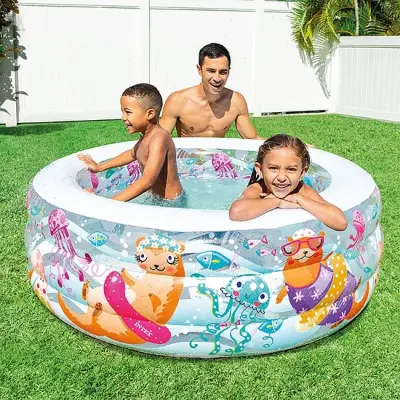 Intex Kis vidrás medence felfújható padlózattal - 152 x 56 cm (58480NP)