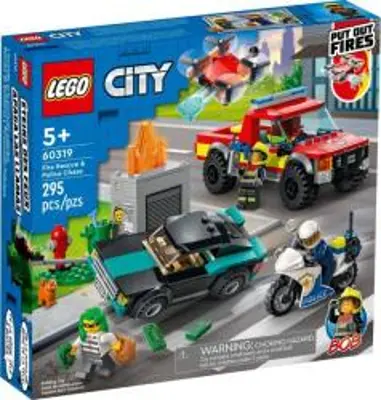 LEGO® City Tűzoltás és rendőrségi hajsza (60319)