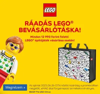 LEGO Ráadás bevásárlótáska 12990 Ft feletti LEGO szettekhez