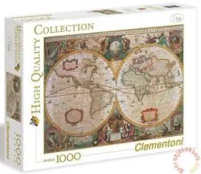 Clementoni Puzzle Antik világtérkép, 1000 darabos