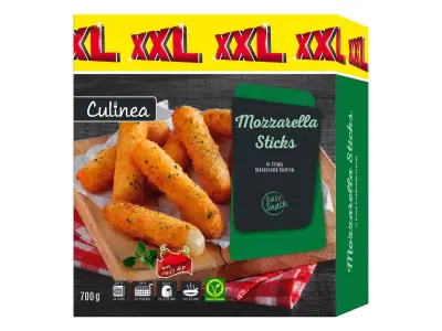 Culinea Mozzarellás rudacskák / chilis-sajtos nuggets, 700/750g