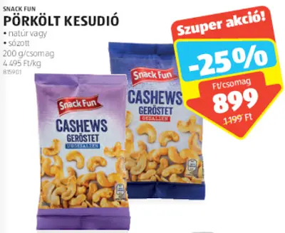 Pörkölt kesudió, 200 g