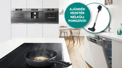 Ajándék vezeték nélküli porszívó Bosch beépíthető készülékekhez