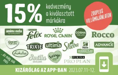 15% kedvezmény a kiválasztott márkákra