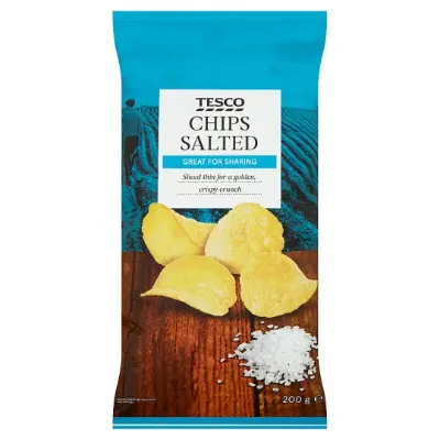 Tesco sós burgonyachips 200 g