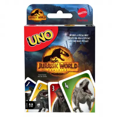 Mattel UNO kártyajáték - Jurassic World 3 kiadás