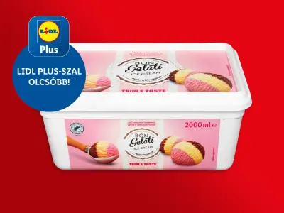 Bon Gelati Tricolor jégkrém, 2 l