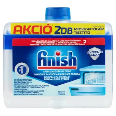 Finish mosogatógép-tisztító folyadék, Regular, 2X250ml