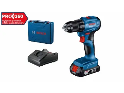 Bosch GSR 185-LI fúrócsavarozó 1x2Ah töltő L-boxx-ban