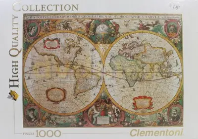 Clementoni Puzzle Antik világtérkép, 1000 darabos
