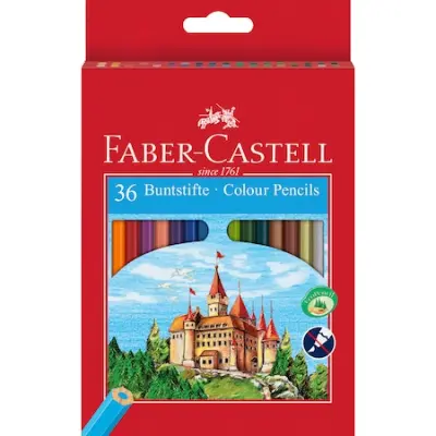 Faber-Castell színes ceruza, 36 szín + Eco L ceruzahegyező