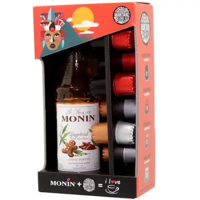 Mantaro kapszula 12*5,2g + Monin szirup, 0,25l