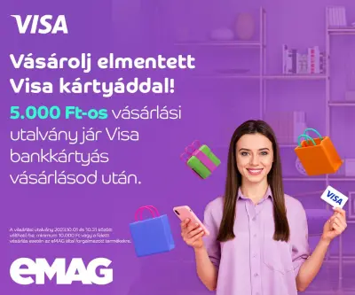 5 ezer Ft utalvány VISA bankkártyás vásárlás esetén