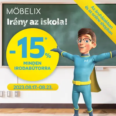 -15% irodabútorra