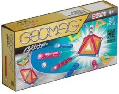 Geomag Glitter Csillogós mágneses építőjáték, 22 db (20GMG00530)