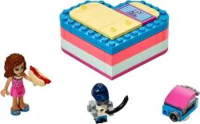 LEGO Friends 41387 Olívia és nyári szívecske alakú doboz