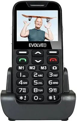 EVOLVEO EasyPhone XD fekete és ezüst mobiltelefon