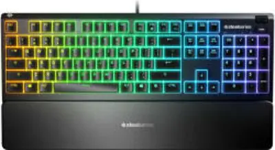 SteelSeries Apex 3, RGB világítás, IP32 védelem, Fekete (STEEL_APEX3)